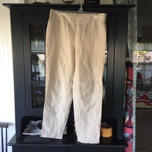 Eileen Fisher linen crop pant